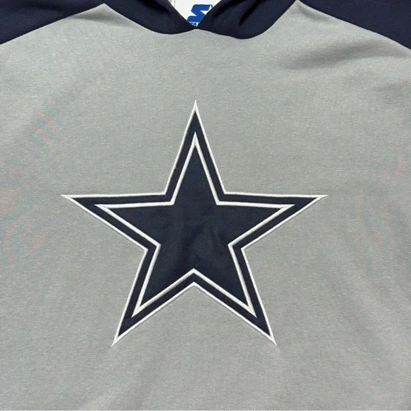 Vintage Dallas Cowboys Starter NFL hoodie sweatshirt men’s S oversized fit baggy - Picture 3 of 7